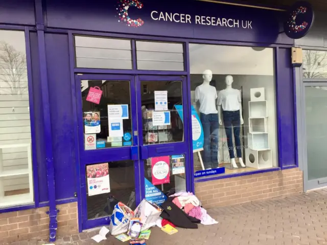 Charity shop in Edinburgh