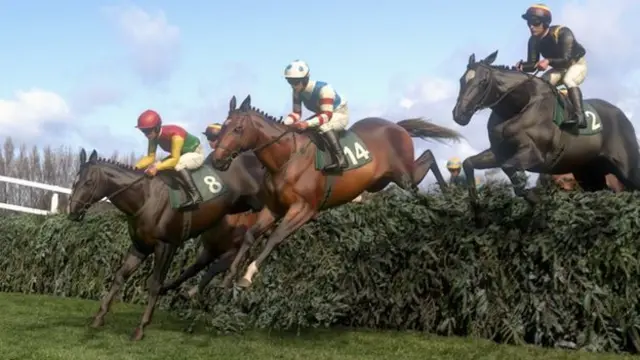 Runners in the Virtual Grand National