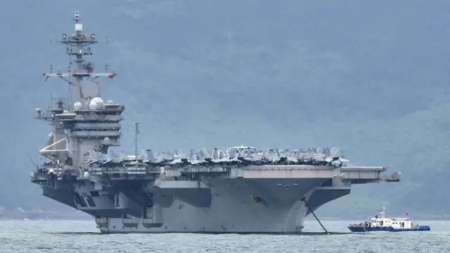 US aircraft carrier