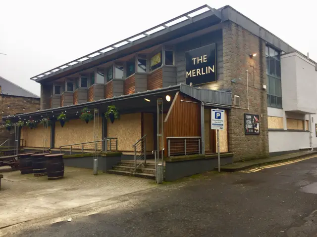 The Merlin pub in Edinburgh