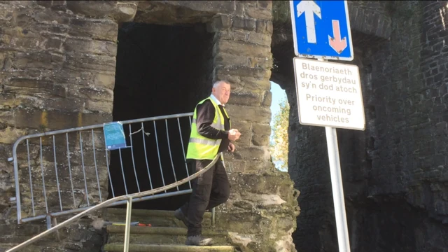 Conwy town walls have been closed