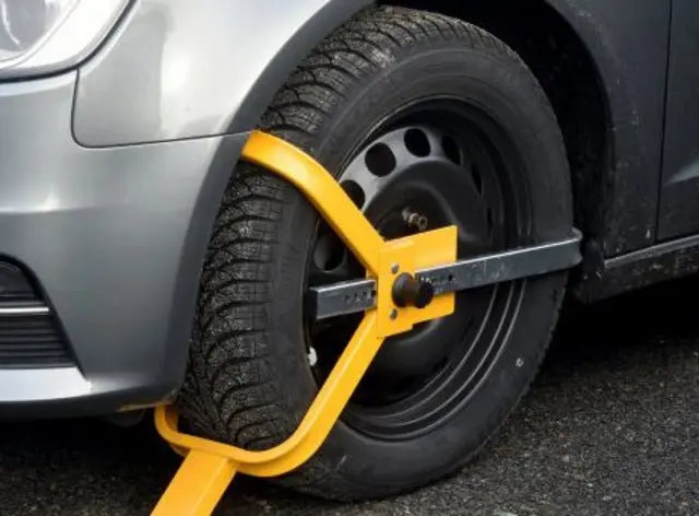 Wheel clamp