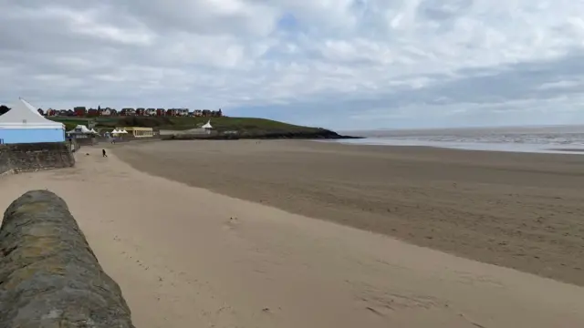 A quiet Barry Island beach