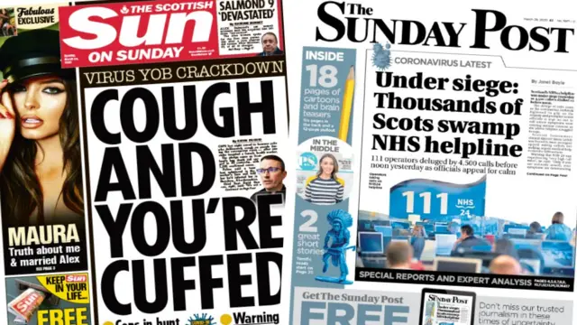 Sunday's papers