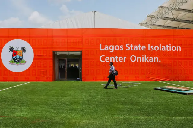 An isolation centre in Lagos