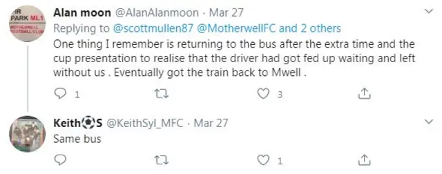 Motherwell fan tweet