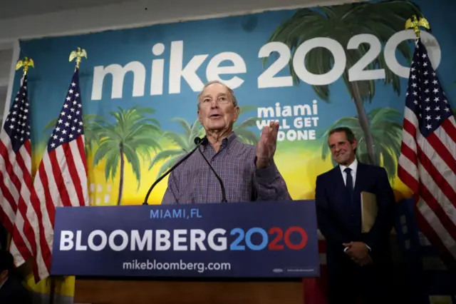 Bloomberg speaks in Miami's Little Havana neighbourhood on Super Tuesday