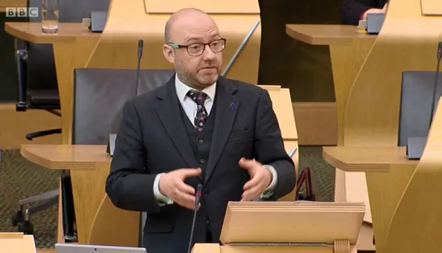Scottish Green Pary co-leader Patrick Harvie