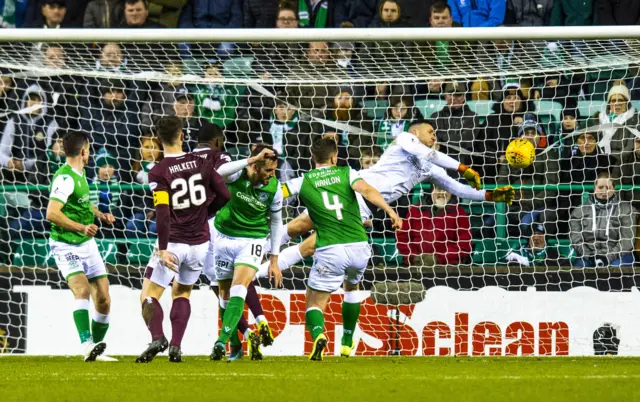 Ofir Marciano leaps to deny Craig Halkett the opening goal