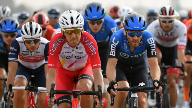 Stéphane Rossetto of France and Team Cofidis participating in the UAE Tour, 26 February 2020