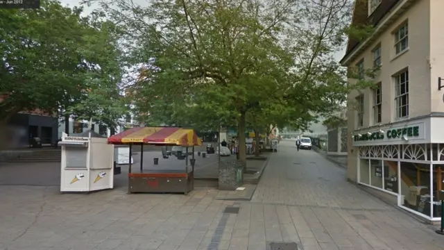 Stall at the Haymarket, Norwich