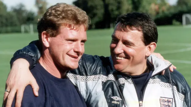 Paul Gascoigne and Graham Taylor