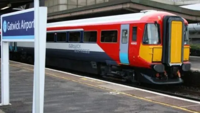 Train at Gatwick Airport