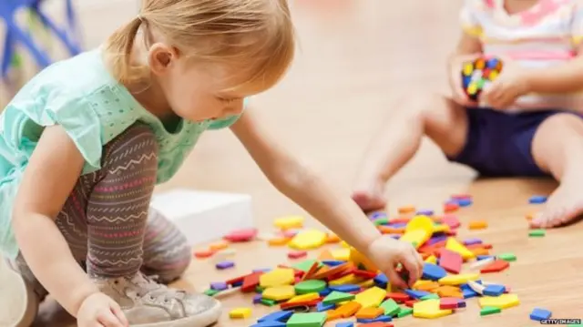 Children at a nursery