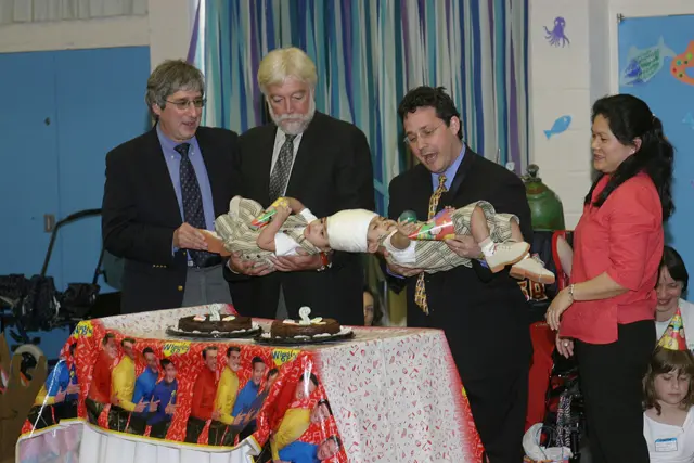 Dr James Goodrich successfully operating on conjoined twins from the Philippines in 2004