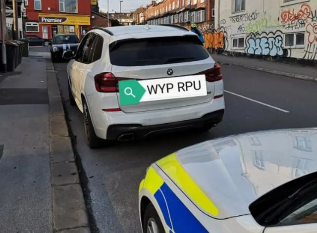 POlice car in Leeds street