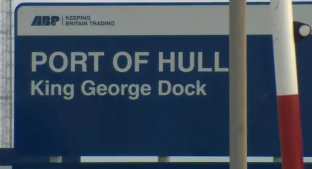 Hull dock sign