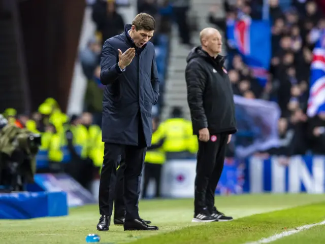 Steven Gerrard is left frustrated