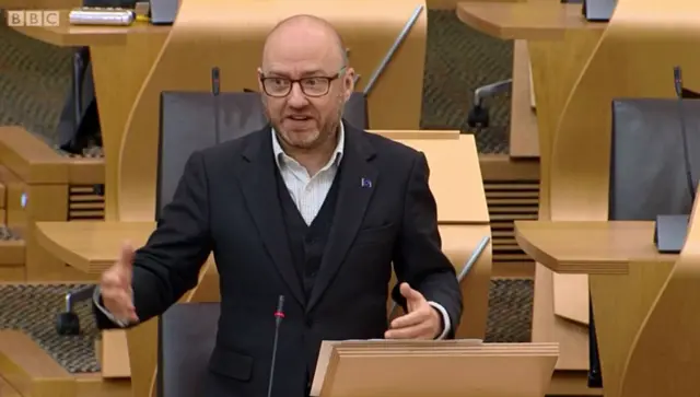 Scottish Green Party co-leader Patrick Harvie