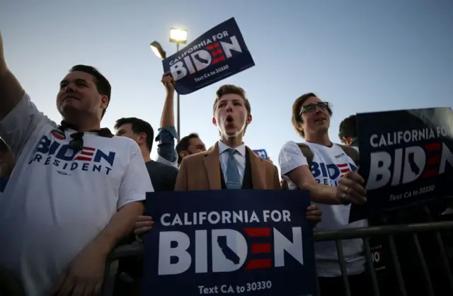 Biden supporters