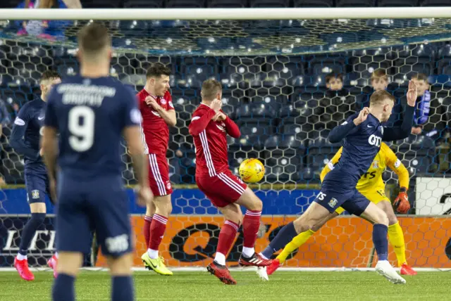 Niall McGinn's first-time finish means Aberdeen are right in the game