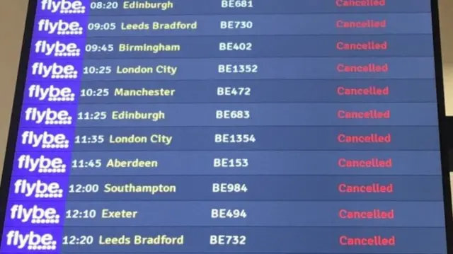 Flybe cancellations