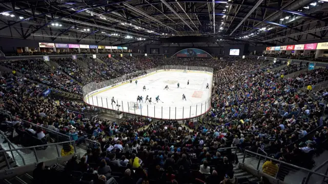 General view of the Belfast Giants game against the Nottingham Panthers