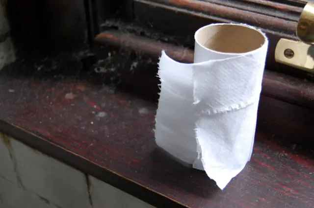 A toilet roll