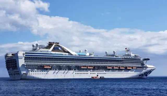 The Grand Princess cruise ship during a cruise to Hawaii in February 2020