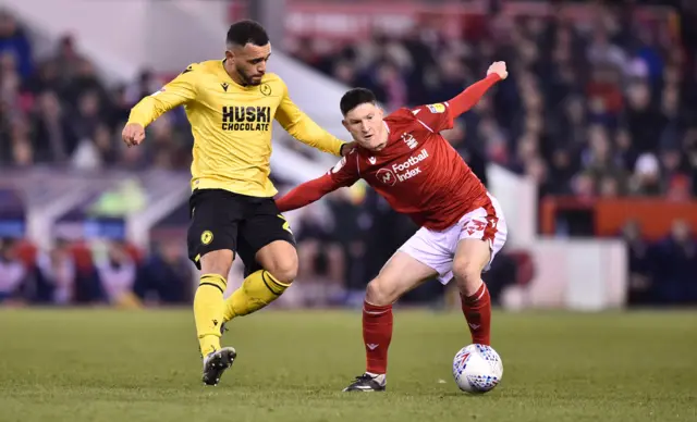 Forest's Joe Lolley in action