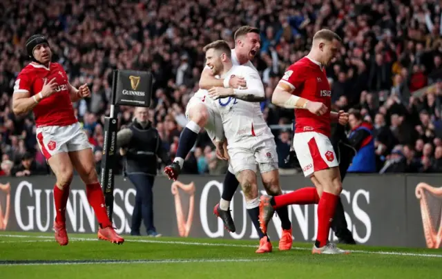 England celebrate