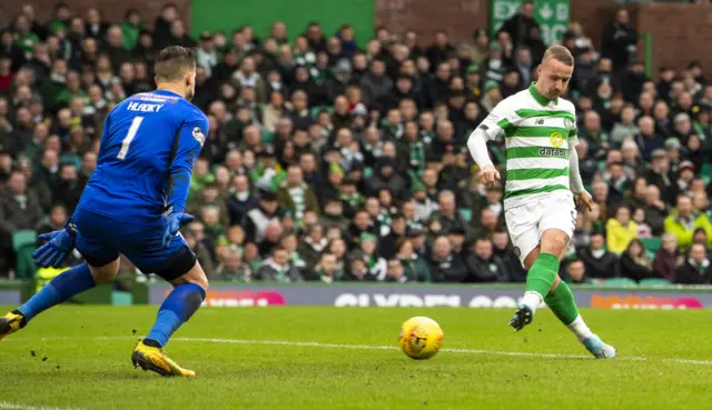 Celtic's Leigh Griffiths scores