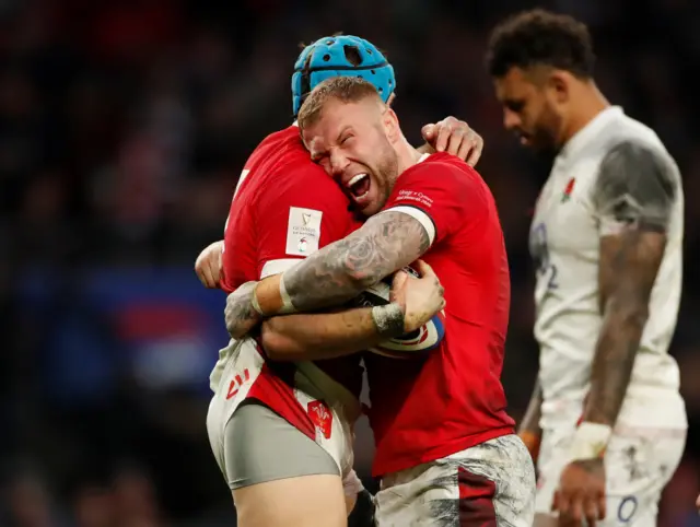 Wales celebrate