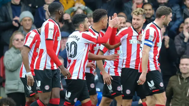 Brentford celebrate