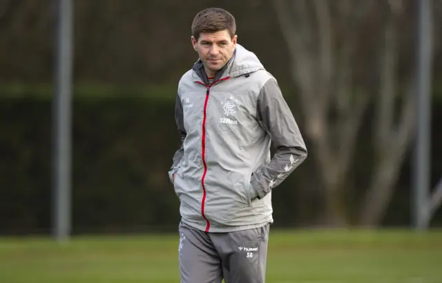 Rangers manager Steven Gerrard