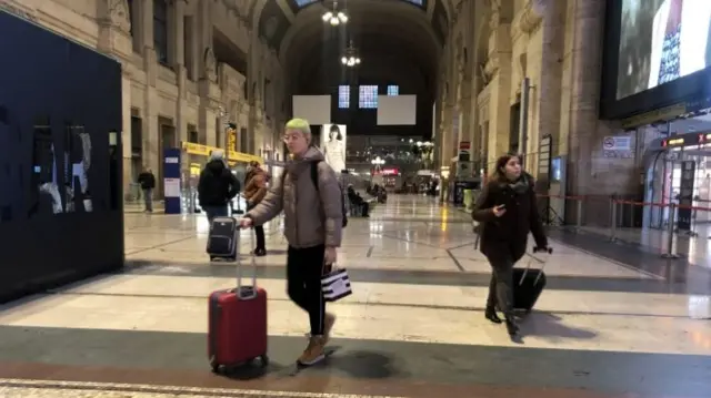 Central railway station in Milan