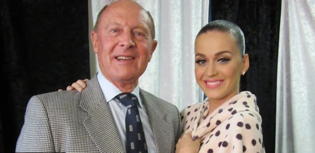 Geoffrey Boycott and Katy Perry