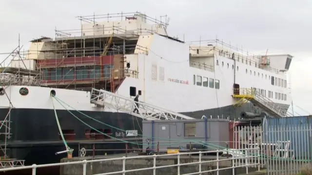 Ferry under construction