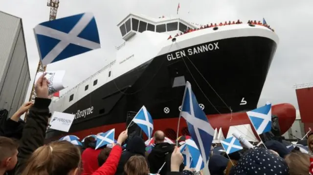 The launch of the Glen Sannox, which is still not completed