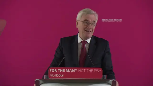 Labour's Shadow Chancellor John McDonnell