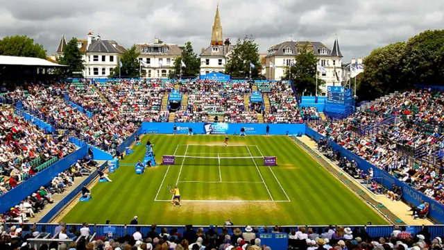 Eastbourne tennis court