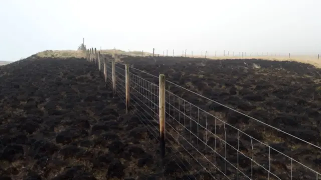 Moorland fire