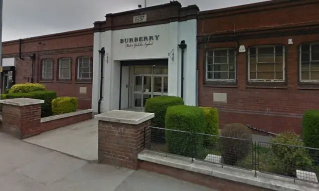 Burberry factory in Castleford