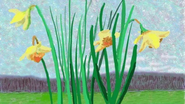 One of David Hockney's paintings