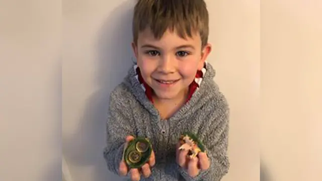 Ryan with coins