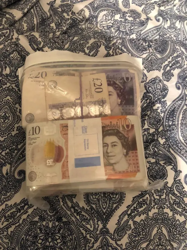 cash found by police