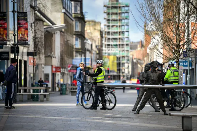 police officers on the street