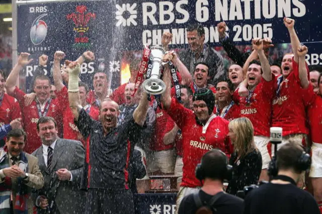 Wales celebrate 2005 Grand Slam