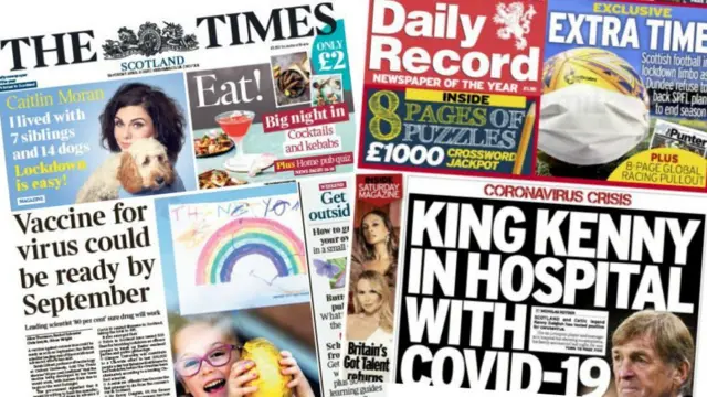 Front pages 11 April