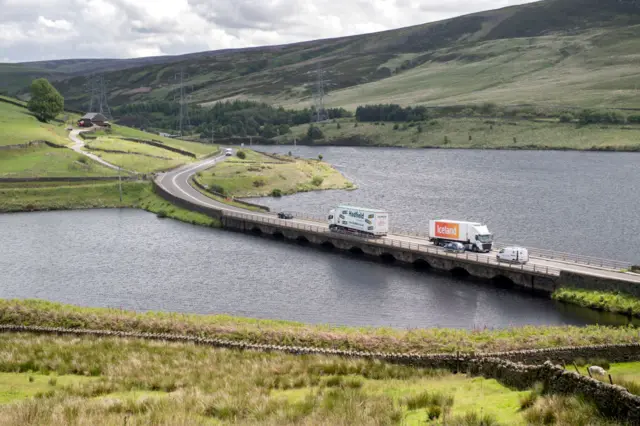 Woodhead Derbyshire stock image